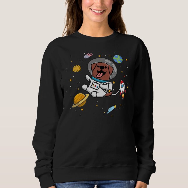 Schokolade Labrador 27 Sweatshirt (Vorderseite)