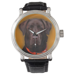 Schokolade Labrador Armbanduhr