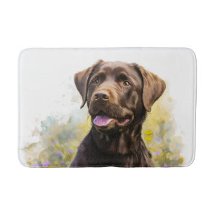 Schokolade Labrador Badematte
