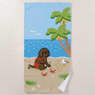Schokolade Labrador Bikini Strandtuch