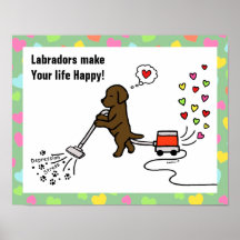 Schokolade Labrador Cartoon