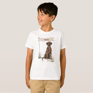 Schokolade Labrador Glückwunsch zum neuen Hund T-Shirt