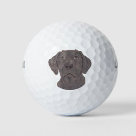 Schokolade Labrador Golfball