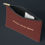 Schokolade Labrador Hund Fur Braune Farbe Zubehörtasche<br><div class="desc">Zubehör Storage Handtasche Kleinaufdruck Schnitt Stil und lässig lustige Mode-Accessoire gedruckt mit Schokolade Labrador Dog Fur Brown Solid Color Hintergrund Illustration auf allen Produkten mit einem anpassbaren Template Text Phrase Your Text Hier in einer kontrastierenden blassen pfirsichfarben auf den meisten Produkten von TheFabricSeal Print on Demand Shop unter Zazzle.com #ZazzleMade...</div>