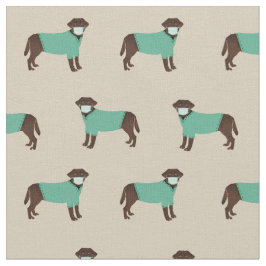 Schokolade Labrador-Hund Stoff