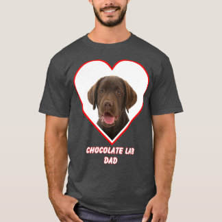 Schokolade Labrador Hund Vater T-Shirt