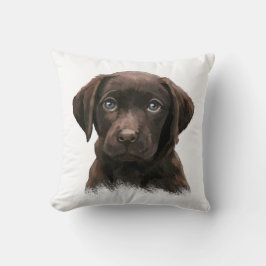 Schokolade Labrador Kissen