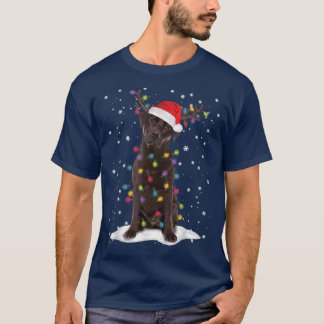 Schokolade Labrador Labrador Weihnachtsbaum Light T-Shirt