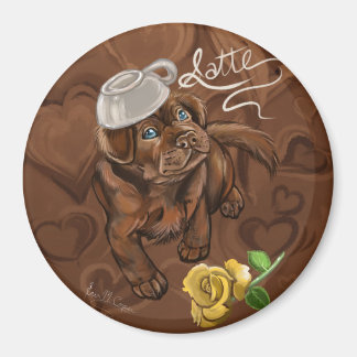 Schokolade Labrador Latte Magnet