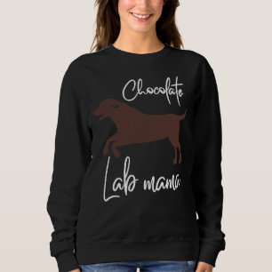 Schokolade Labrador Mama Labrador Mama Sweatshirt