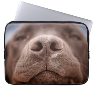 Schokolade-Labrador-Nase-Schließung Laptopschutzhülle
