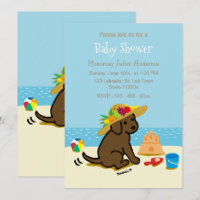 Schokolade Labrador Puppy-Strohhalm Kinderdusche