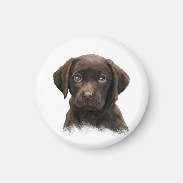 Schokolade Labrador Retriever Brown Magnet (Vorne)