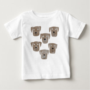 Schokolade Labrador Retriever Dog Baby T-shirt