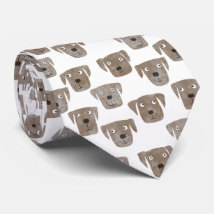Schokolade Labrador Retriever Dog Niedliches Muste Krawatte