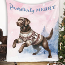 Schokolade Labrador Retriever Dog Pink Weihnachten