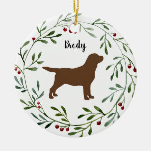 Schokolade Labrador Retriever- Entendog - Brauner Keramik Ornament
