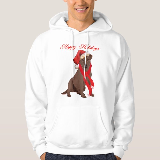 Schokolade Labrador Retriever Hoodie (Vorderseite)
