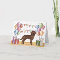 Schokolade Labrador Retriever Hund farbenfroh Gebu