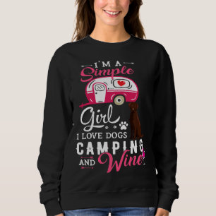 Schokolade Labrador Retriever Hund Niedliches Spri Sweatshirt