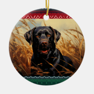 Schokolade Labrador Retriever Keramik Ornament