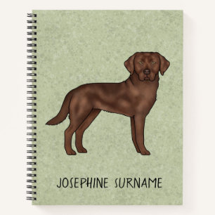 Schokolade Labrador Retriever Labrador Dog Individ Notizbuch