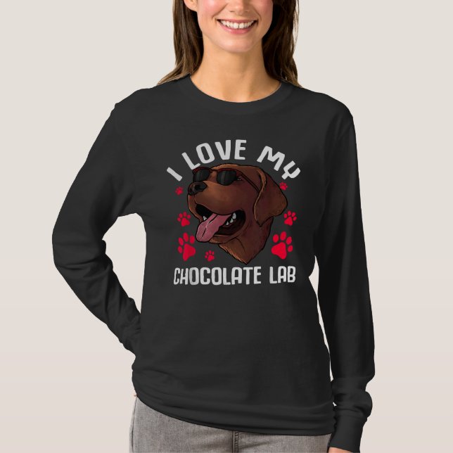 Schokolade Labrador Retriever Men Women Labrador T-Shirt (Vorderseite)