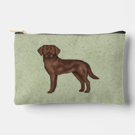 Schokolade Labrador Retriever Niedlich Cartoon Lab Zubehörtasche