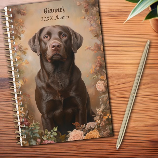 Schokolade Labrador Retriever Portrait Personal Planer (Chocolate Labrador Retriever Portrait Personal 12-month Planner)