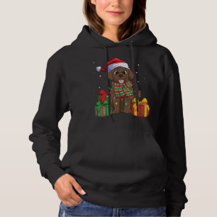 Schokolade Labrador Retriever Weihnachtsfeiertage  Hoodie