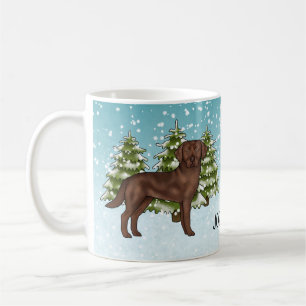 Schokolade Labrador Retriever Weihnachtszeit Indiv Kaffeetasse