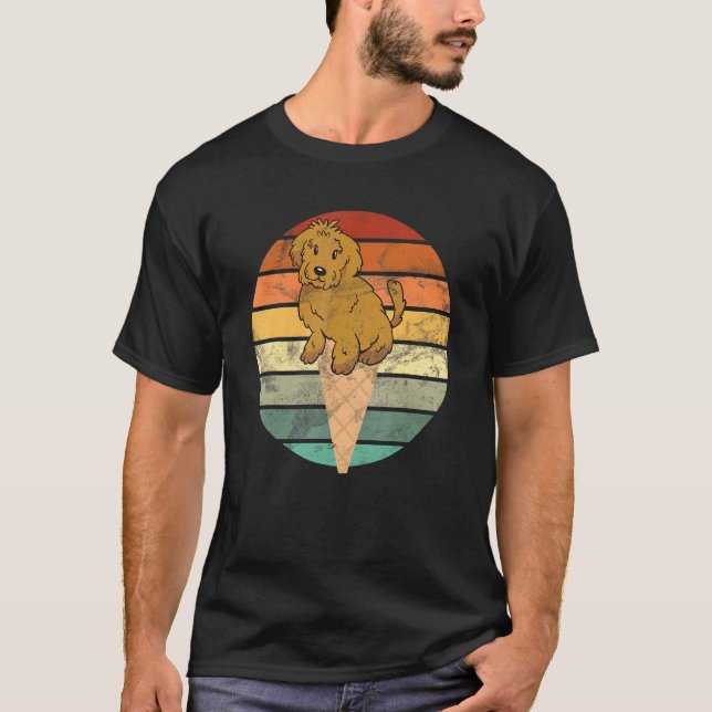Schokolade Labrador Steineis Creme Hunde Zucht T-Shirt (Vorderseite)
