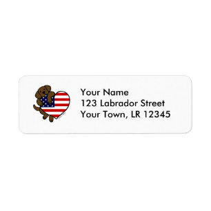 Schokolade Labrador u. Cartoon des