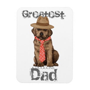 Schokolade Labrador Vater Magnet