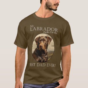Schokolade Labrador Vater T-Shirt