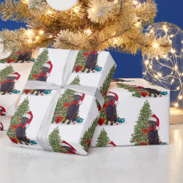 Schokolade Labrador Weihnachten Geschenkpapier