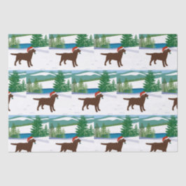 Schokolade Labrador Weihnachtsansicht Seidenpapier