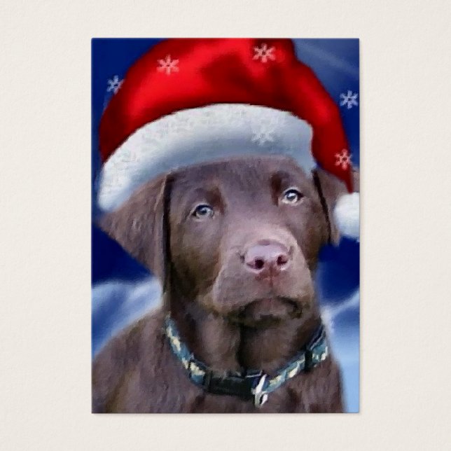 Schokolade Labrador Weihnachtsgeschenke (Vorderseite)