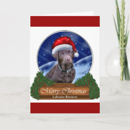 Schokolade Labrador Weihnachtsgeschenke Feiertagskarte