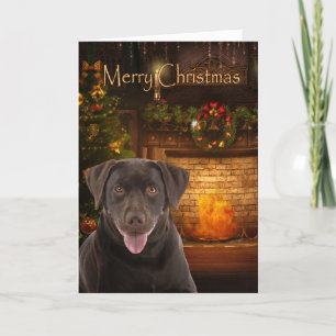 Schokolade Labrador Weihnachtskarte Dankeskarte