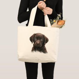 Schokolade Labrador Welpenbeutel Jumbo Stoffbeutel