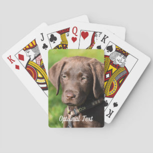 Schokolade Labrador Welpenhund Spielkarten