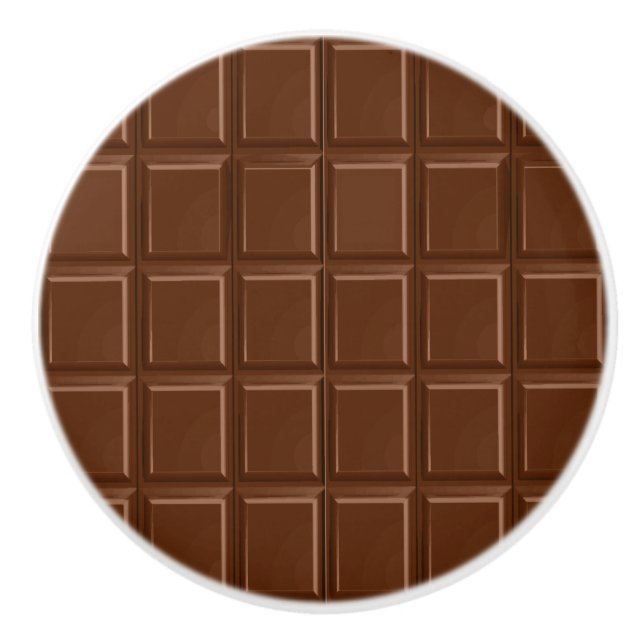 Schokolade, lecker mit Kakaogeschmack bis zu Kakao Keramikknauf (Vorderseite)