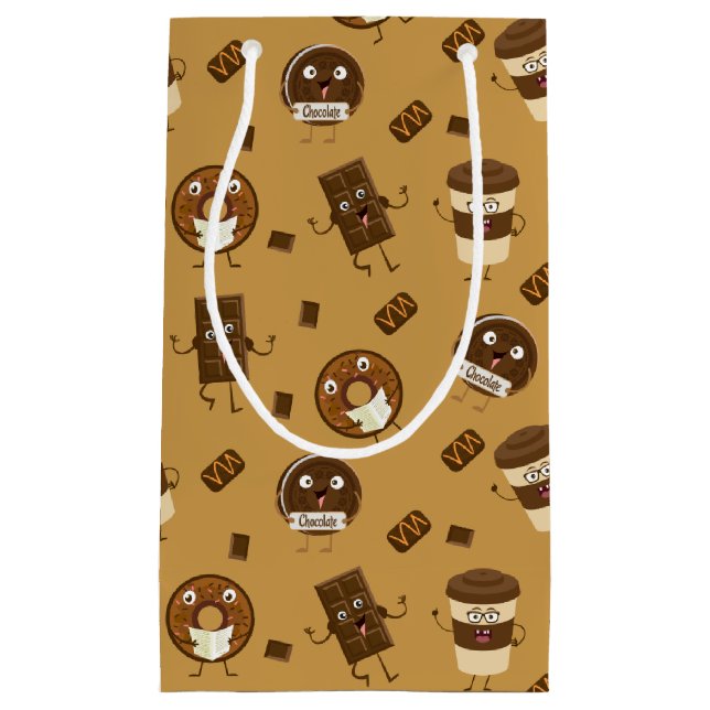 Schokolade Leckereien Geschenktasche Kleine Geschenktüte (Vorderseite)