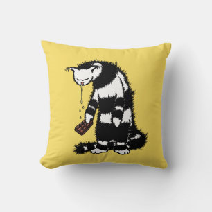 Schokolade Lover Funny Weird Cat Kissen