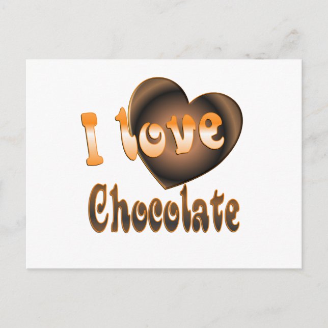 Schokolade Lover Postkarte (Vorderseite)