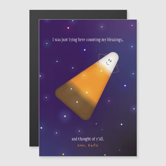 Schokolade Magnetkarte (Vorne/Hinten)