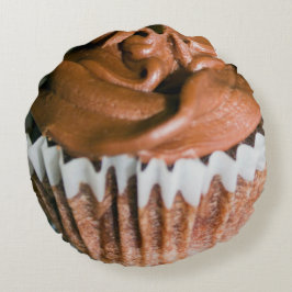 Schokolade Mattiert Cupcake Food Fotografie Rundes Kissen