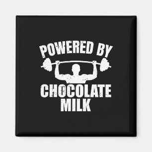 Schokolade Milchschaum Fitness Workout Bodybuildin Magnet