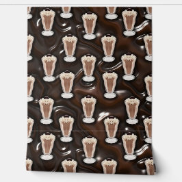Schokolade-Milkshake-Muster Tapete